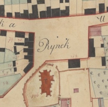 Архивная карта Ежува 1821 года | Формат А3+ в рамке 45х60 см.