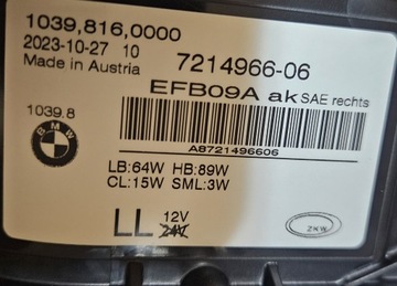 фото thumb №13, Bmw 5 g30 g31 led адаптивный usa правая 7214966