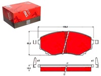 фото thumb №1, Тормозные колодки тормозные mazda перед mpv trw
