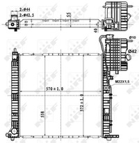 фото thumb №16, Радіаторів води mercedes v-class 96- 50583 nrf