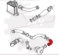 фото thumb №4, Шланг труба інтеркулер vw new beetle 1.8t
