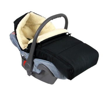 BabyLux K12 ŚPIWÓR DO WÓZKA OWCZA WEŁNA 90 cm khaki