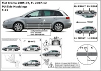 фото thumb №4, Накладки боковой fiat croma, 2005-2011