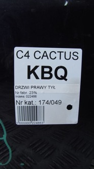 фото thumb №9, Citroen c4 cactus дверь правое задняя kbq kbqc 12-