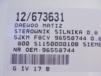 фото thumb №6, Matiz бортовий комп'ютер 96558744 0,8 800 s115000010b