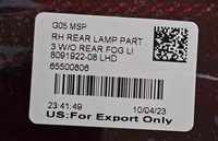 фото thumb №7, Bmw x5 g05 x7 g07 відбивач бампера праві зад задній м-пакет 8091922 оригінальний номер