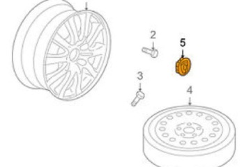 фото thumb №11, Porsche cayenne 9pa защита ступицы колёса 955361303029a1 оригинальная