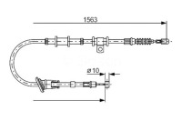 фото thumb №1, Bosch трос гальма ручного mitsubishi space star