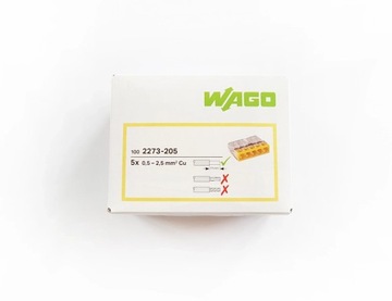 WAGO QUICK CONNECTOR РАЗЪЕМЫ ДЛЯ ПРОВОДА 5x2,5 НАБОР ИЗ 10 ШТ.