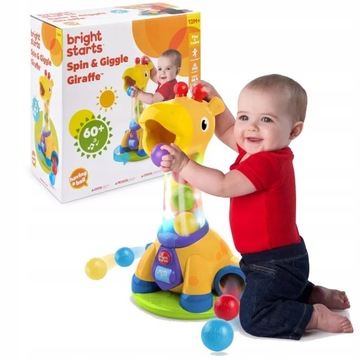 ИГРУШКА-ШАР-ФОНТАН Bright Starts GIRAFFE Spin Giggle 10933 ДЛЯ ДЕТЕЙ