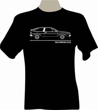 ФУТБОЛКА Футболка с принтом VW SCIROCCO mk2
