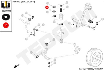 фото thumb №13, Tedgum 00289223 подшипник кронштейны амортизатора /p/