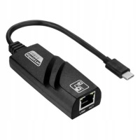 Karta sieciowa Adapter USB-C LAN Ethernet RJ45 Gigabit 1000 Mbps Plug Play