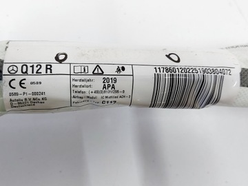 фото thumb №8, Mercedes cla w117 шторка воздушная правая подушка безопасности 19r.