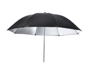 Studio UMBRELLA Studio Серебристый СЕРЕБРЯНЫЙ И ЧЕРНЫЙ СВЕТООТРАЖАЮЩИЙ 110 см 110 см