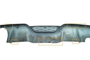 фото thumb №8, Накладка дифузор спойлер бампера зад ford focus iii mk3 st