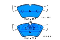 фото thumb №2, Ate комплект тормозных колодок ham. перед opel calibra a, ome