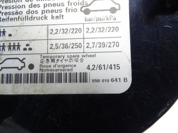 фото thumb №10, Крышка заливка топлива крышка 5n0010641b vw tiguan 5n i рестайлинг lc9x