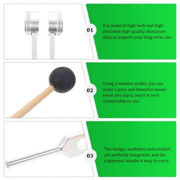 Sound Healing Fork Tune Energy Дерево Алюминий