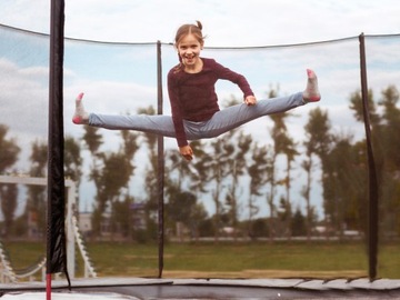 bezpieczna TRAMPOLINA z siatką 16FT 487cm ATESTY