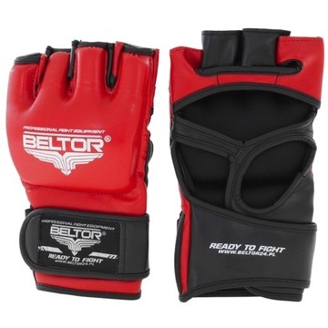 ПЕРЧАТКИ ДЛЯ ТРЕНИРОВКИ ММА BELTOR PROFESSIONAL GLADIUS RED размер M