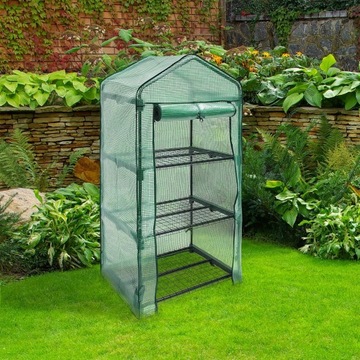 МИНИ-БАЛКОННАЯ ТЕПЛИЧНАЯ ПОЛКА СЕЯЛКА ИЗ ФОЛЬГИ ДЛЯ ПОСЕВА HERBAR 125x69x49