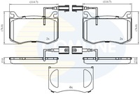 фото thumb №1, Гальмівні колодки гальмівні comline odp.68311929aa alfa romeo giulia 15-
