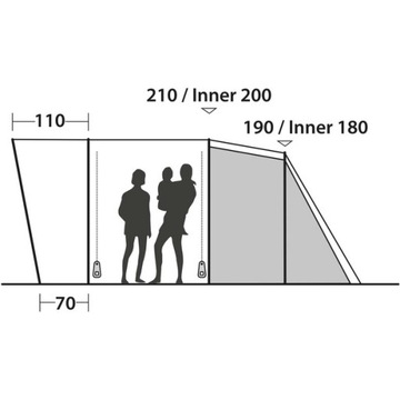 Туристическая палатка Easy Camp Palmdale 500