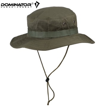 Польская кепка в стиле милитари DOMINATOR BOONIE Хлопок Rip-Stop Оливково-Зеленый