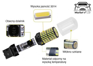 Светодиодная лампа Canbus W21W/T20 SMD!