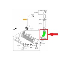 фото thumb №6, Труба интеркулер hyundai h-1 2.5 crdi 281724a700