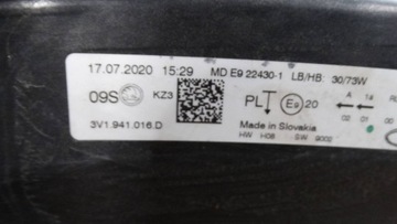 фото thumb №8, Лампа правые перед 3v1941016d skoda superb iii рестайлинг полный led