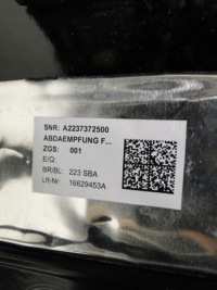 фото thumb №12, Mercedes s klasa 223 w223 двері задні праве a2237300400 long 197