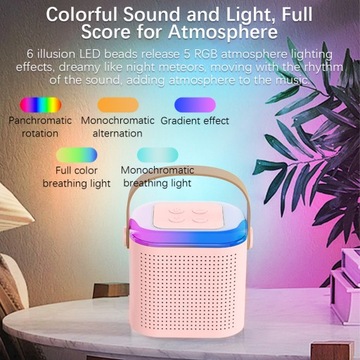 Mini Karaoke Machine Portable Microphone Sound