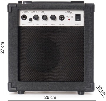 Wzmacniacz gitarowy combo piecyk M-tunes mtG-10B
