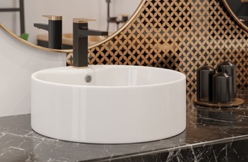 RAIN GAUGE Black GOLD Смеситель для ванны, для умывальника