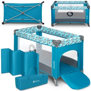 Дорожная кроватка LIONELO STEFI PLAYBACK 125x65 см СКЛАДНАЯ СУМКА ДЛЯ МАТРАСА