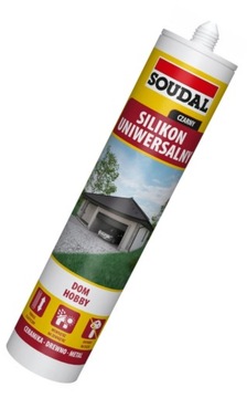 Универсальный силиконовый строительный герметик ЧЕРНЫЙ Soudal House Hobby 280 мл