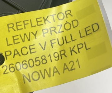 фото thumb №6, Новый org kpl фара полный led левый - renault espace v , 260605819r
