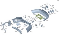 фото thumb №10, Mercedes eqs v297 напрямна бампера задня a2978856102