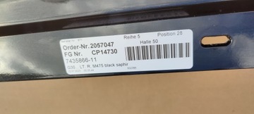 фото thumb №7, Bmw g30 g31 рестайлінг пороги планки порогові накладки лівий праві чорний saphir