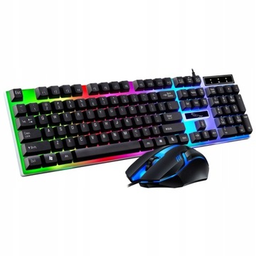 КЛАВИАТУРА С ПОДСВЕТКОЙ И ИГРОВАЯ МЫШЬ, ПРОВОДНОЙ ИГРОВОЙ КОМПЛЕКТ USB