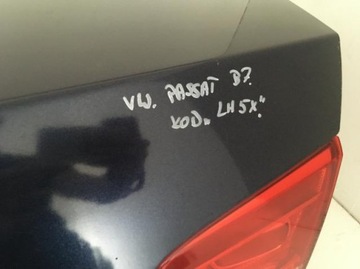 фото thumb №5, Крышка багажника комплектная vw passat b7 sedan lh5x