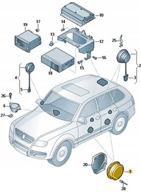 фото thumb №10, Vw transporter t6 динамик дверь dynaudio 7l6035454