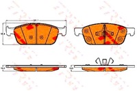 фото thumb №1, Trw тормозные колодки тормозные ford перед focus kuga tourneo