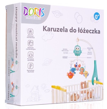 КАРУСЕЛЬ ДЛЯ кроватки, музыкальная шкатулка + ДИСТАНЦИОННОЕ УПРАВЛЕНИЕ