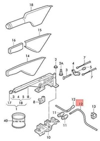 фото thumb №9, Направляюча троси ham. ręcz. vw golf iv p