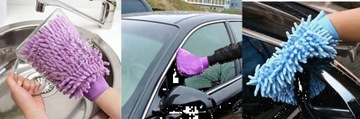 ПЕРЧАТКА ИЗ МИКРОФИБРЫ ДЛЯ МЫТЬЯ АВТОМОБИЛЯ С КОМОМ