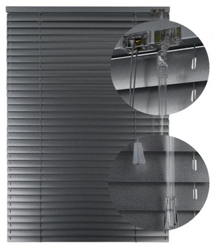 ŻALUZJE ALUMINIOWE 25 MM NA WYMIAR KOLORY 40x140