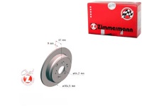 фото thumb №1, Тормозные диски тормозные 2szt honda cr-v ii 02-06 задняя zimm